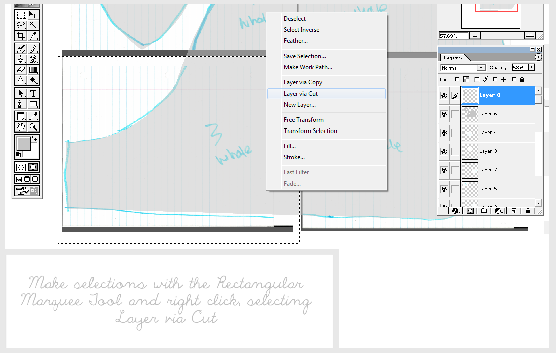 How to Digitize Your Sewing Patterns using Photoshop - We Lived Happily ...