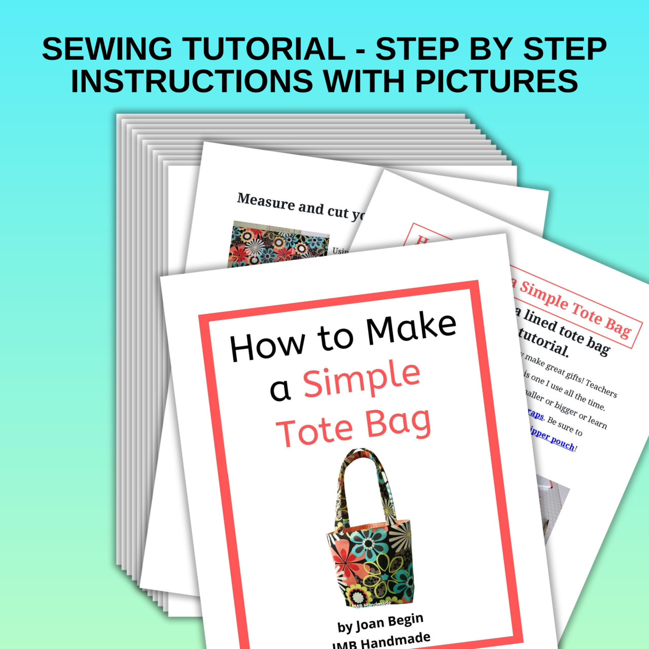 Easy Tote Bag Pattern w/ Video Tutorial - Creative Blog Easy Tote Bag Pattern w/ Video Tutorial - Creative Blog