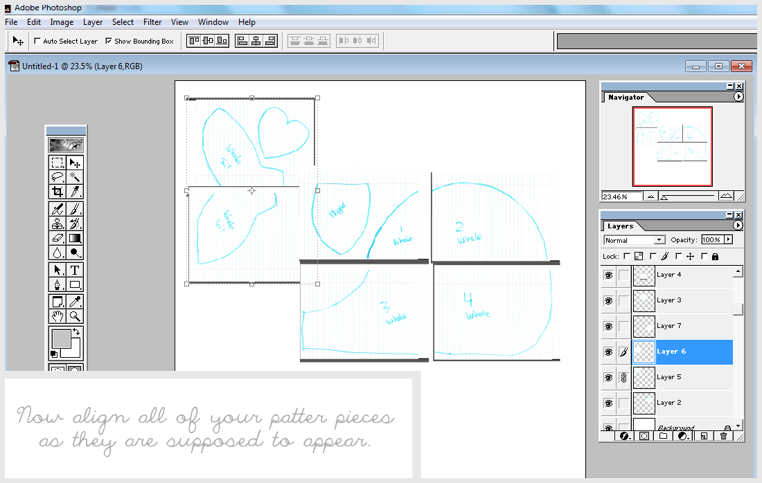 How to Digitize Your Sewing Patterns using Photoshop - We Lived Happily ...
