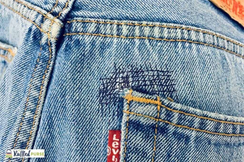 How to Patch a Hole in a Pair of Jeans (and make it look good!) - I Am ...