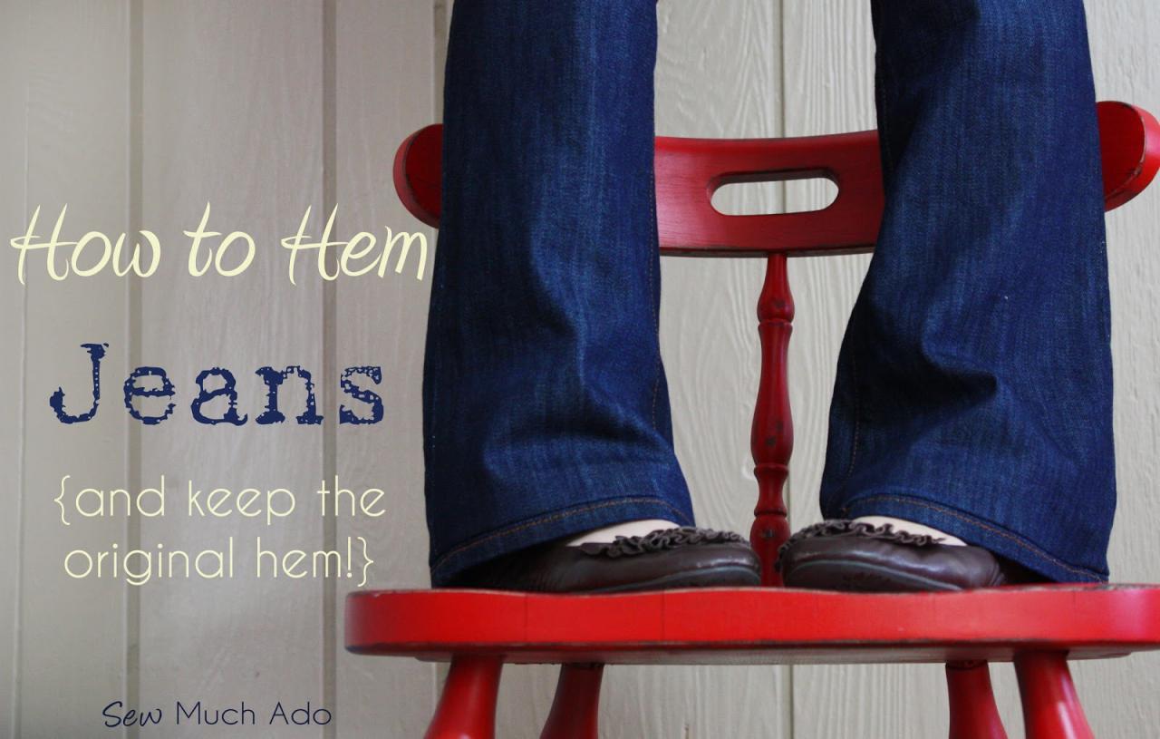 How To Hem Jeans How To Hem Jeans