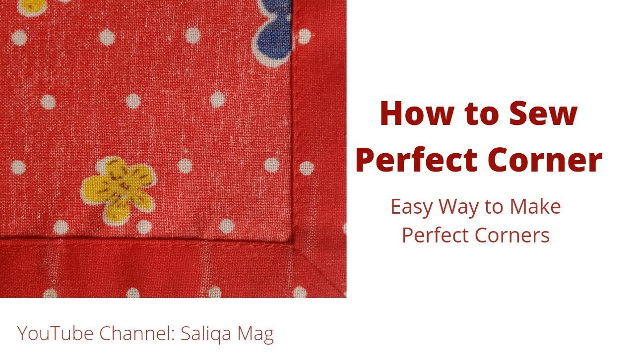 (477) 🌟Sewing Tips 🌟 How To Sew Perfect Corners In Just A Couple Of ...