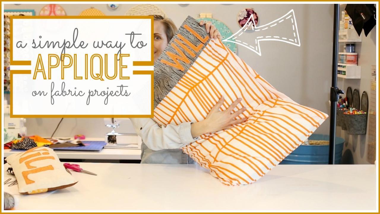 How to Applique on fabric projects! - Sugar Bee Crafts How to Applique on fabric projects! - Sugar Bee Crafts