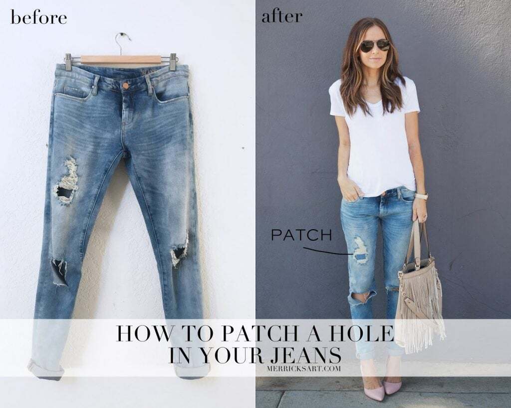 Do you want to know how to patch a hole in jeans by hand? Learn how to ...
